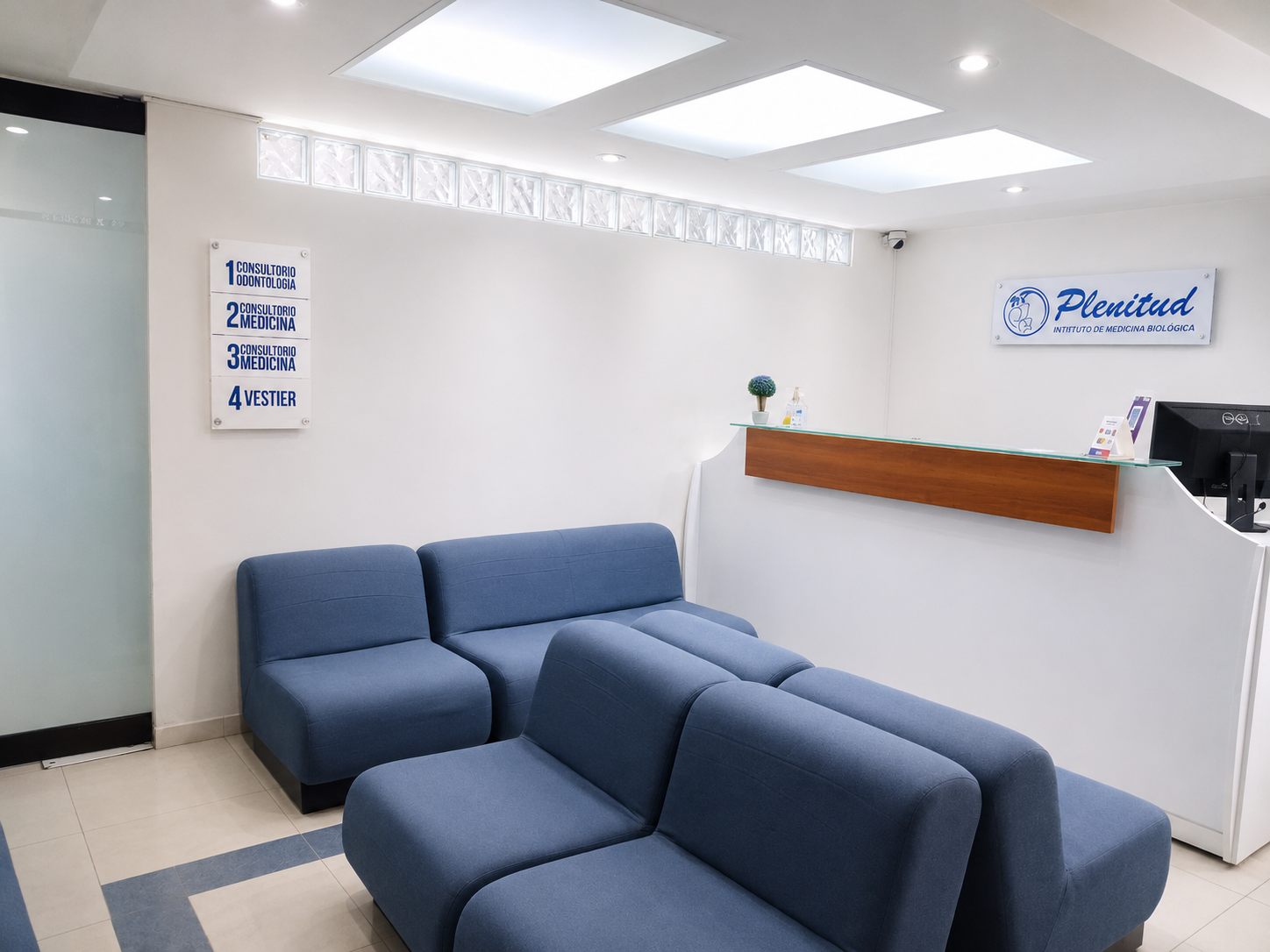 Recepción del Centro Médico Plenitud IMB