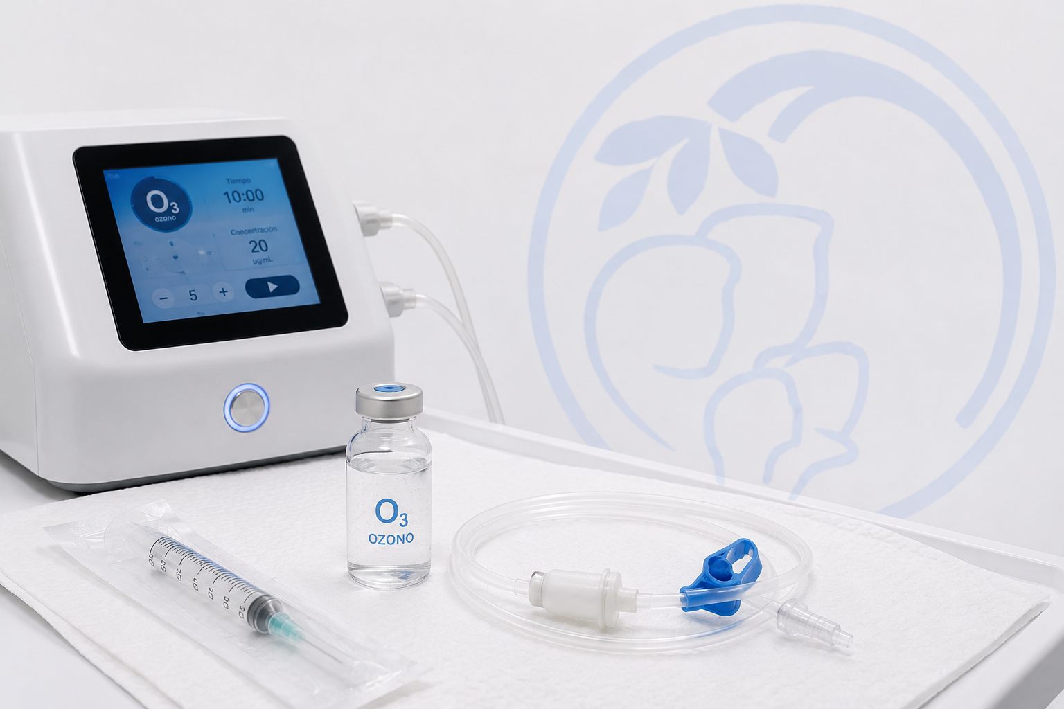 Terapia de ozono aplicada en consultorio médico